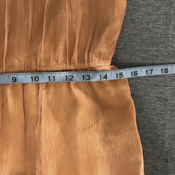 Topshop Petites Size 8 Dusty Pink Chainmail Top Tank Dress with Overlay - Picture 6 of 6